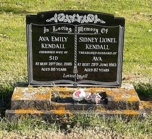 Modern Granite headstone